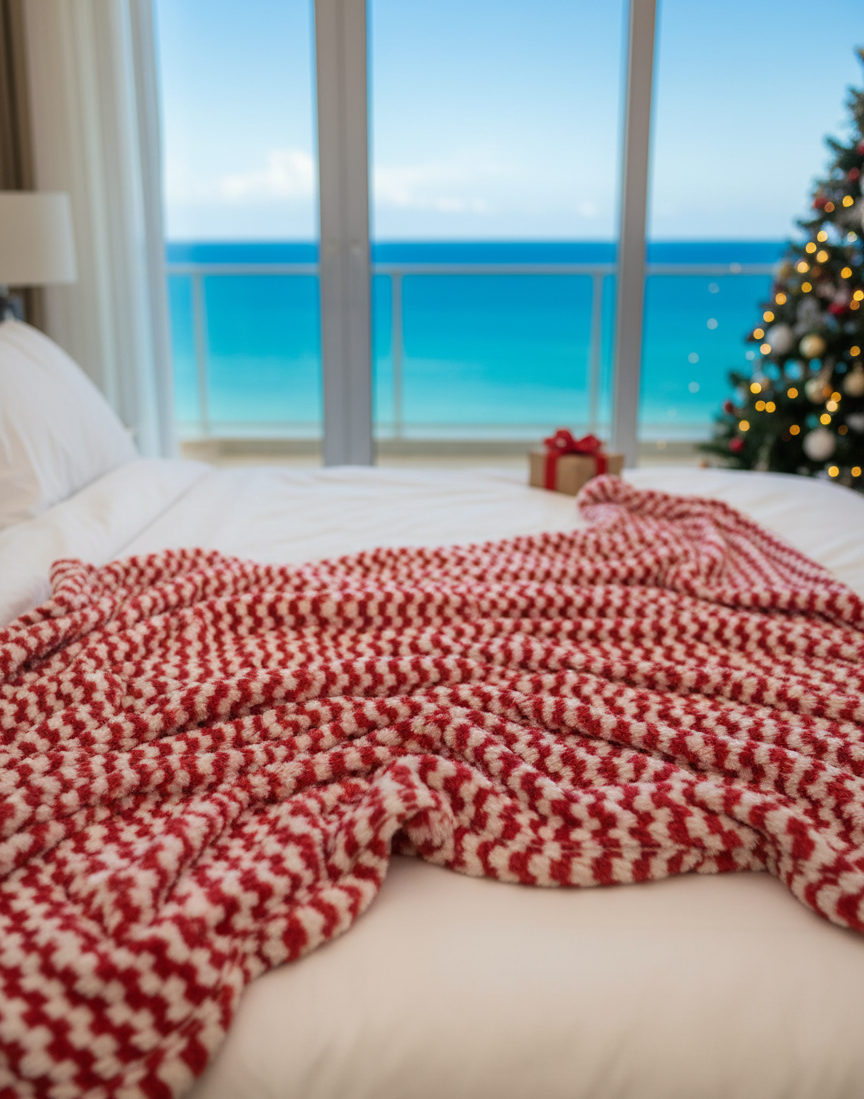 Christmas Throw Blanket (Microfleece)